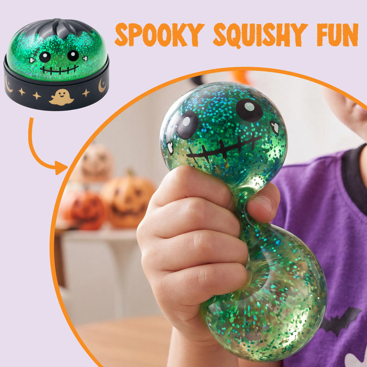 Halloween Dumpling Stress Relief Toys, 1Pcs/3Pcs/6Pcs/8Pcs/12Pcs with Steamer Storage Boxes,Slow‑Rebound Maltose Squishy Toys, Ideal for Halloween Party Gifts, Featuring Grimace Pumpkin and Little Devil Designs，12Pcs Mini Dumpling(5Cm）